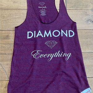 Diamond Supply Co. Maroon Graphic Tank Top